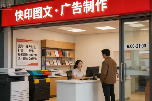 郑州图文店加盟选址需要注意什么？